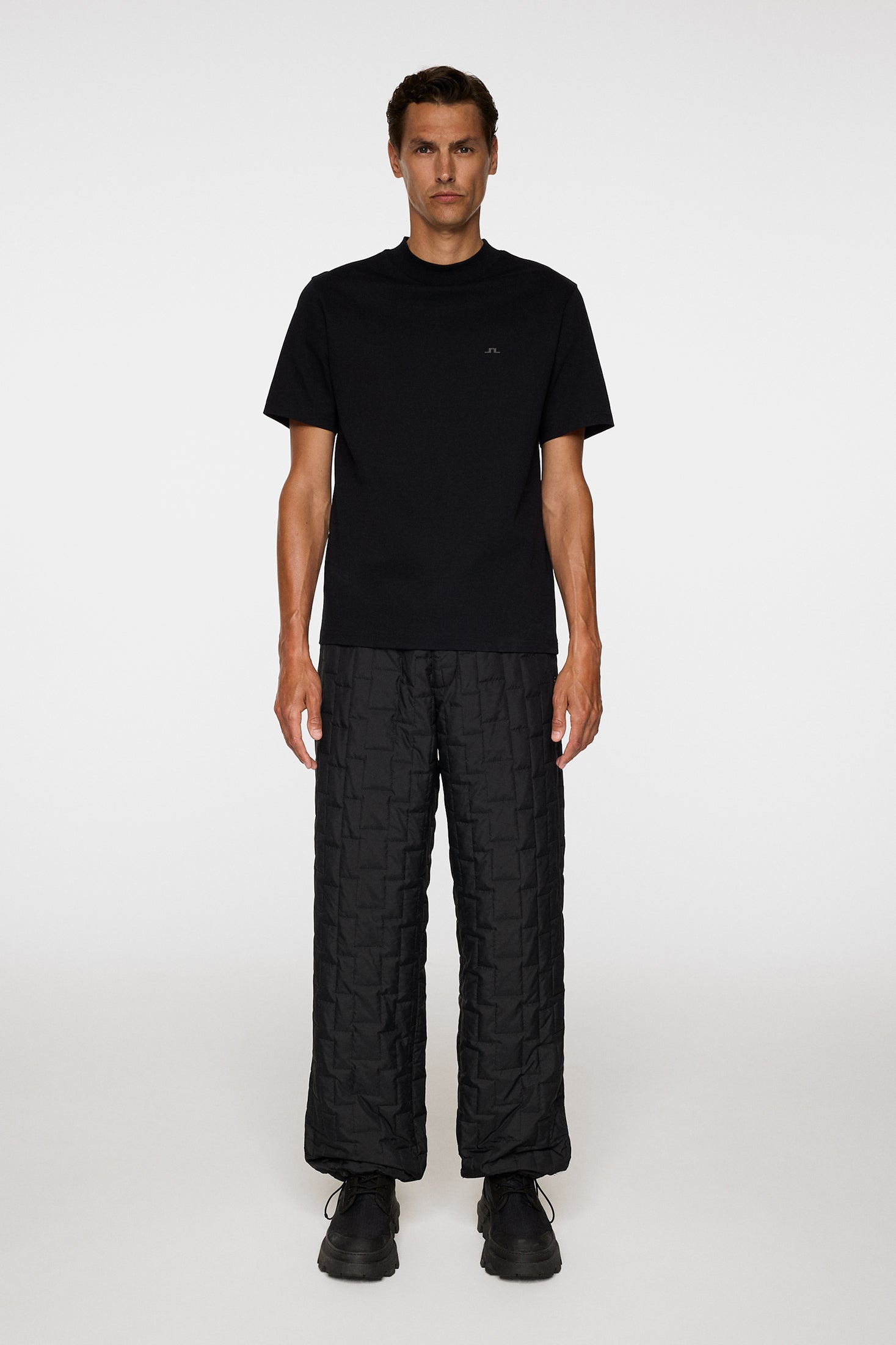 Ace Mock Neck T-Shirt / Black