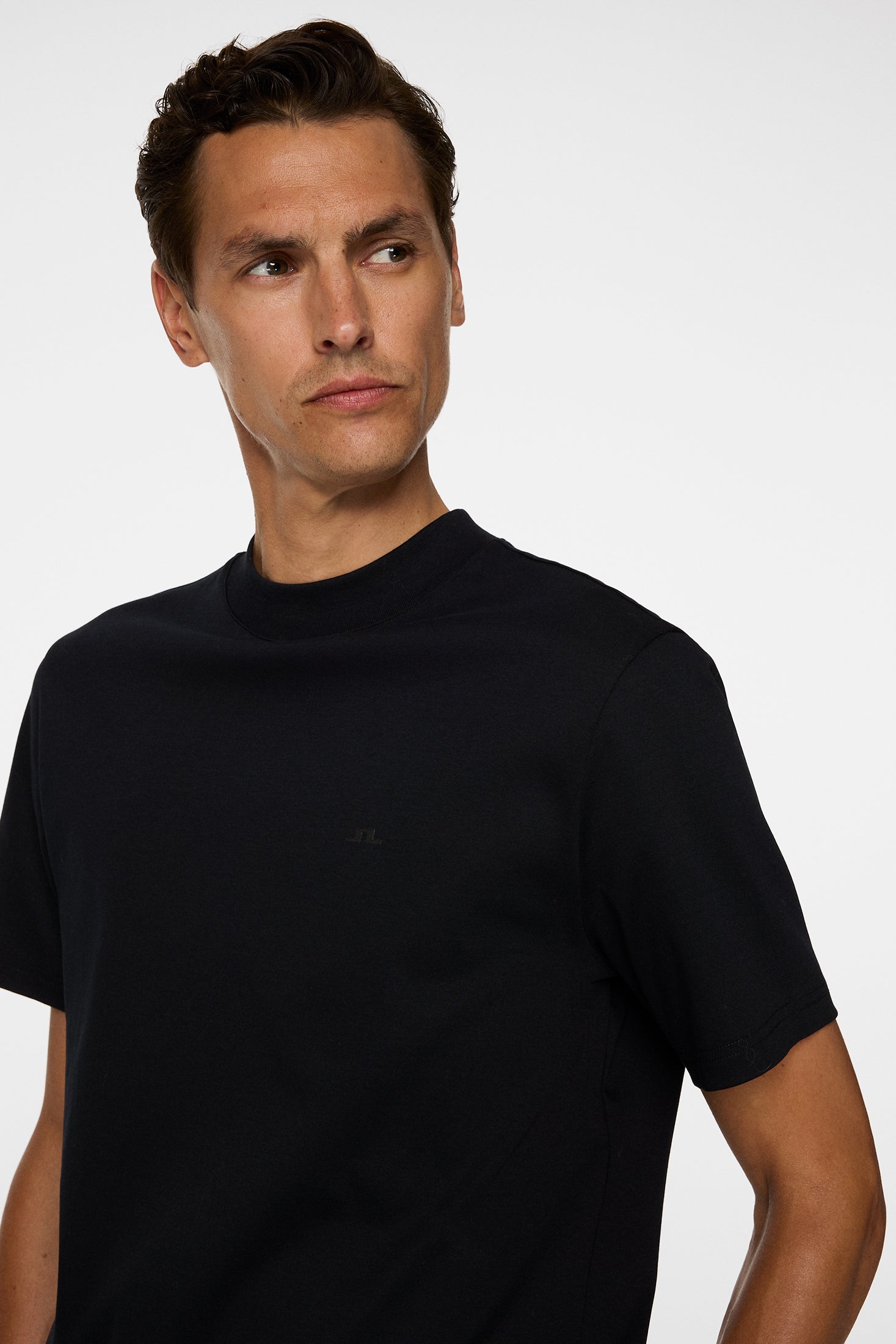 Ace Mock Neck T-Shirt / Black