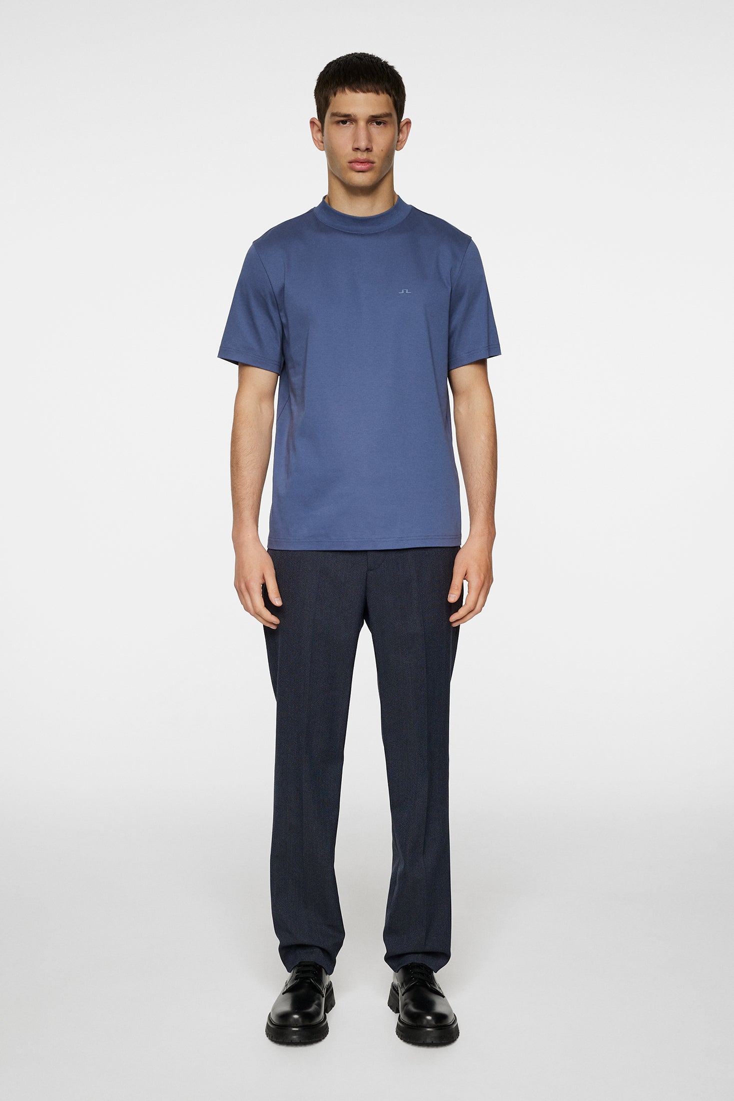 Ace Mock Neck T-Shirt / Vintage Indigo