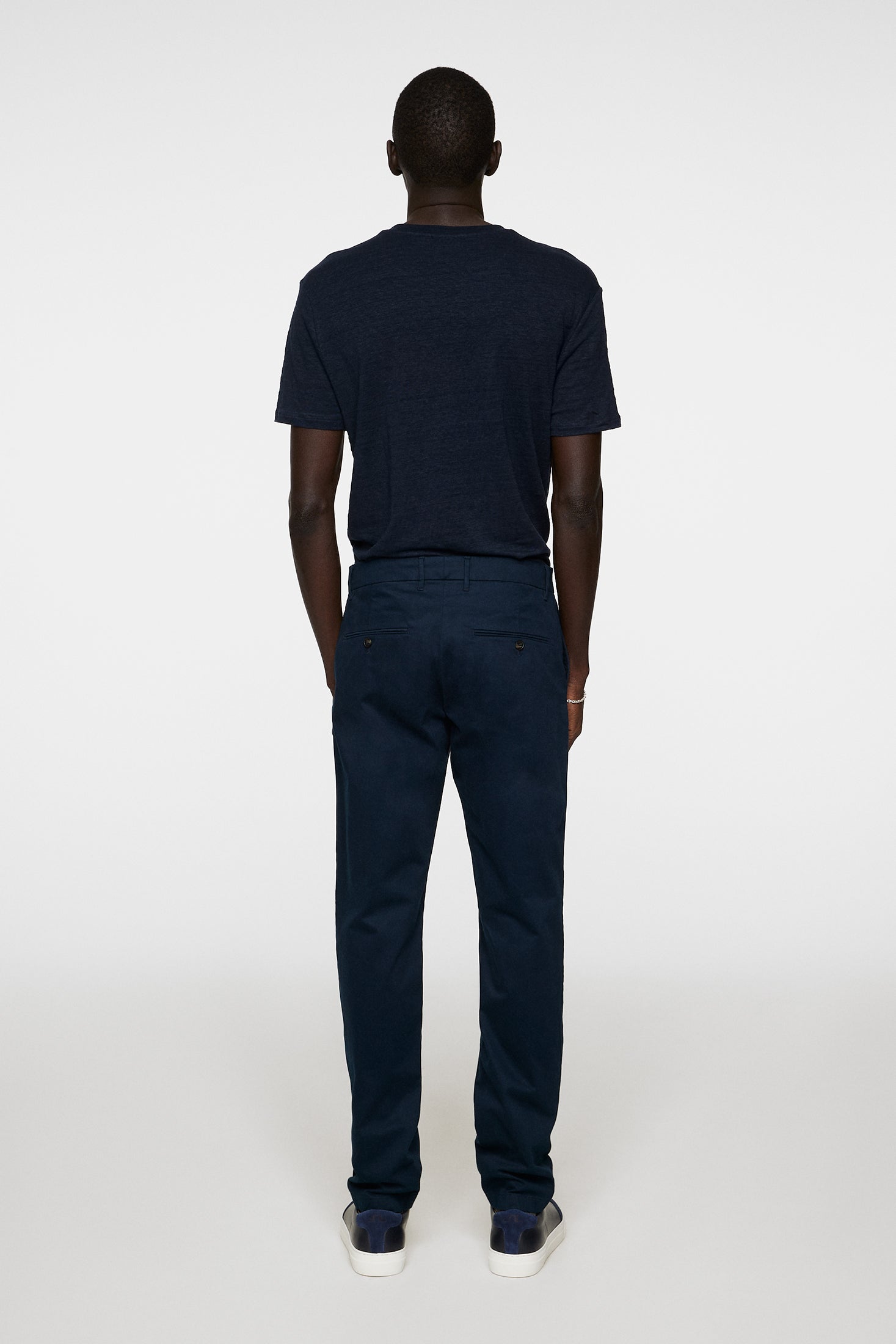 Ched Cloud Satin Pants / JL Navy