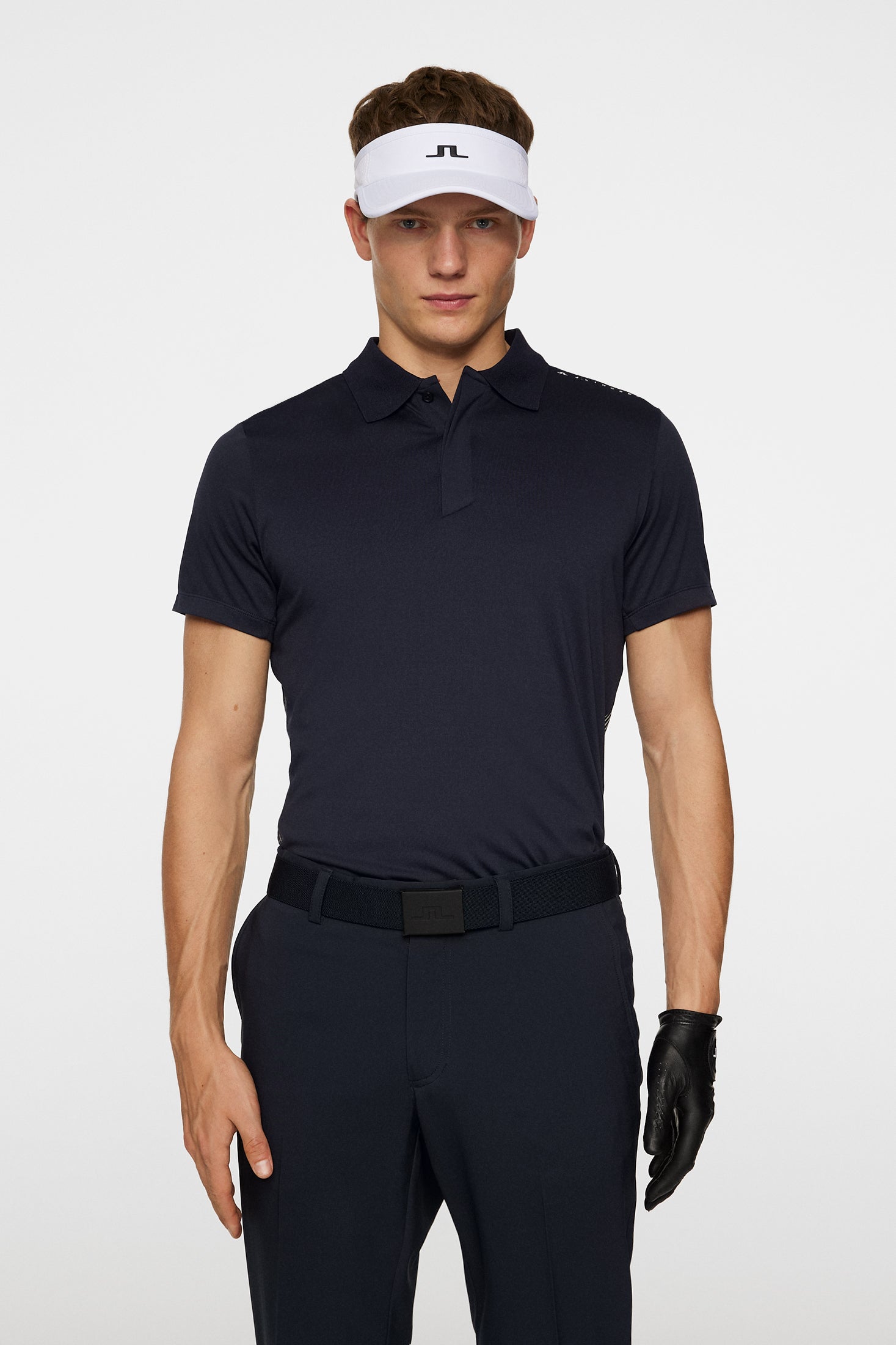 Aleks Hybrid Knit Polo Shirt / JL Navy