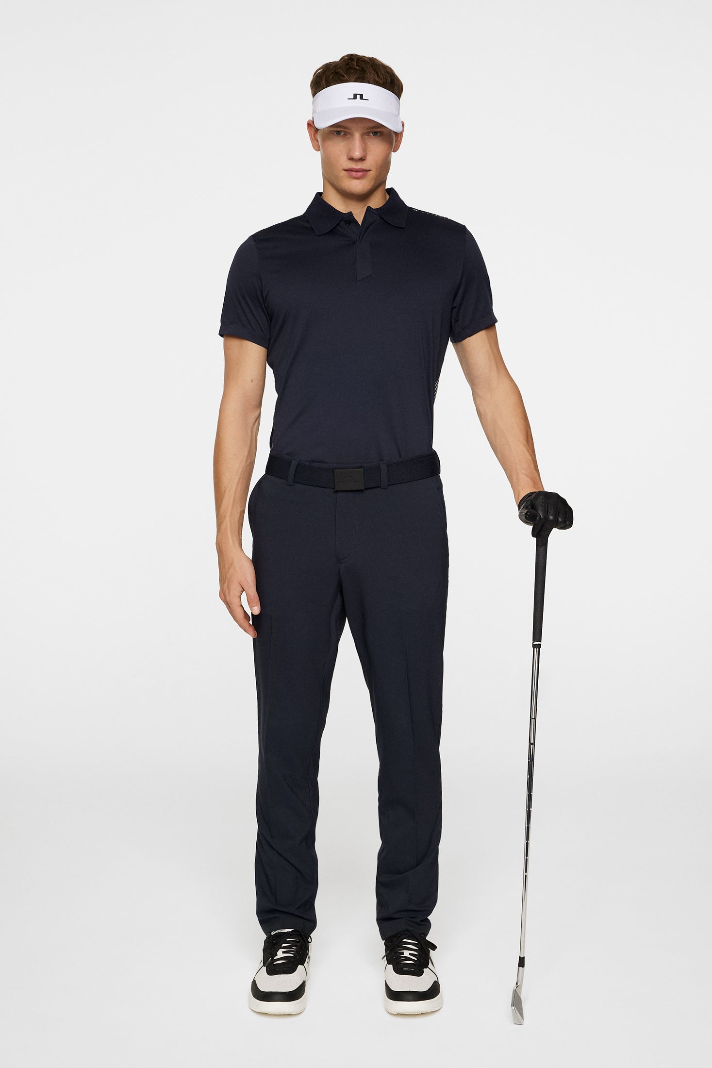 Aleks Hybrid Knit Polo Shirt / JL Navy