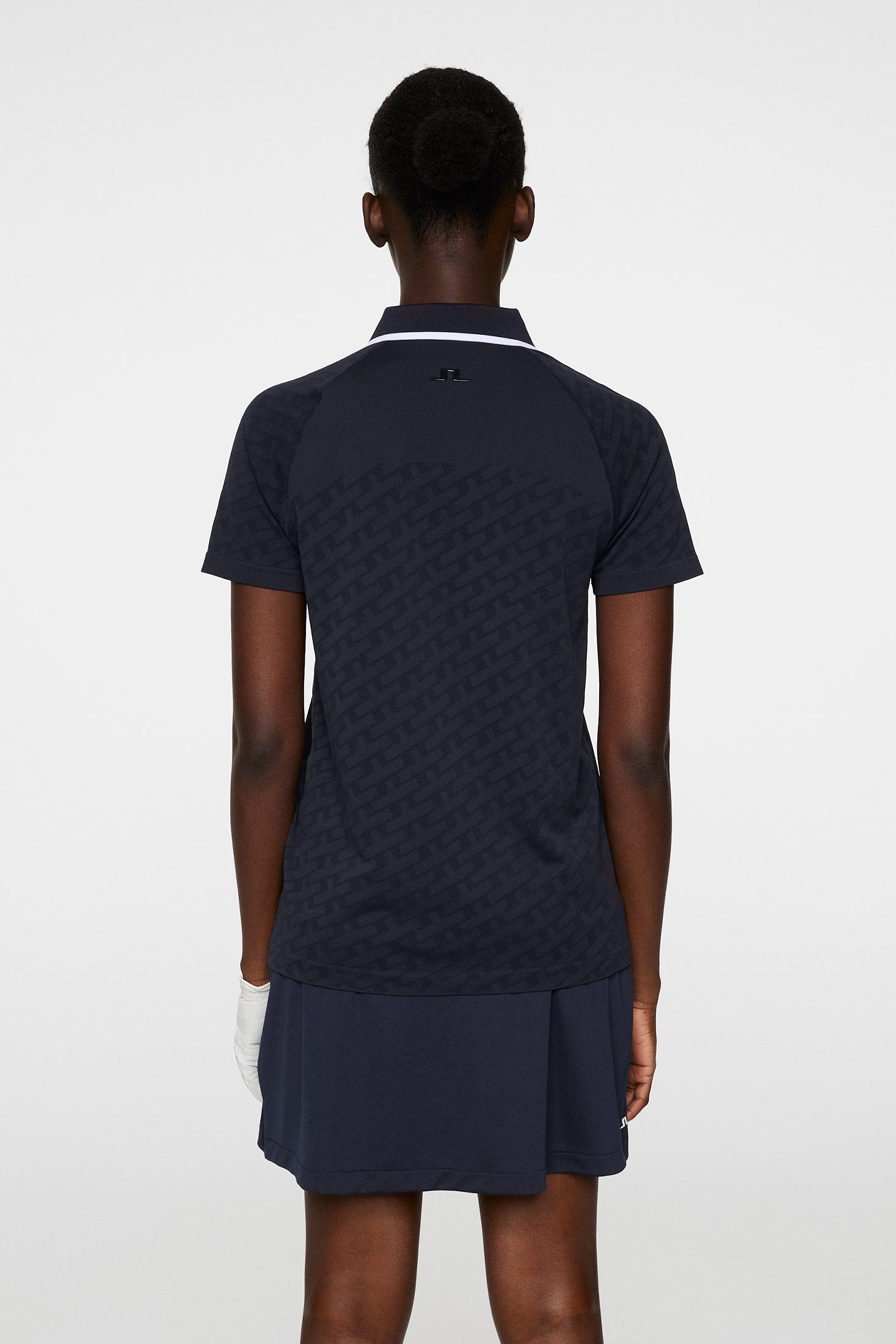 Baily seamless Polo / Tour Geo Jacquard Navy M