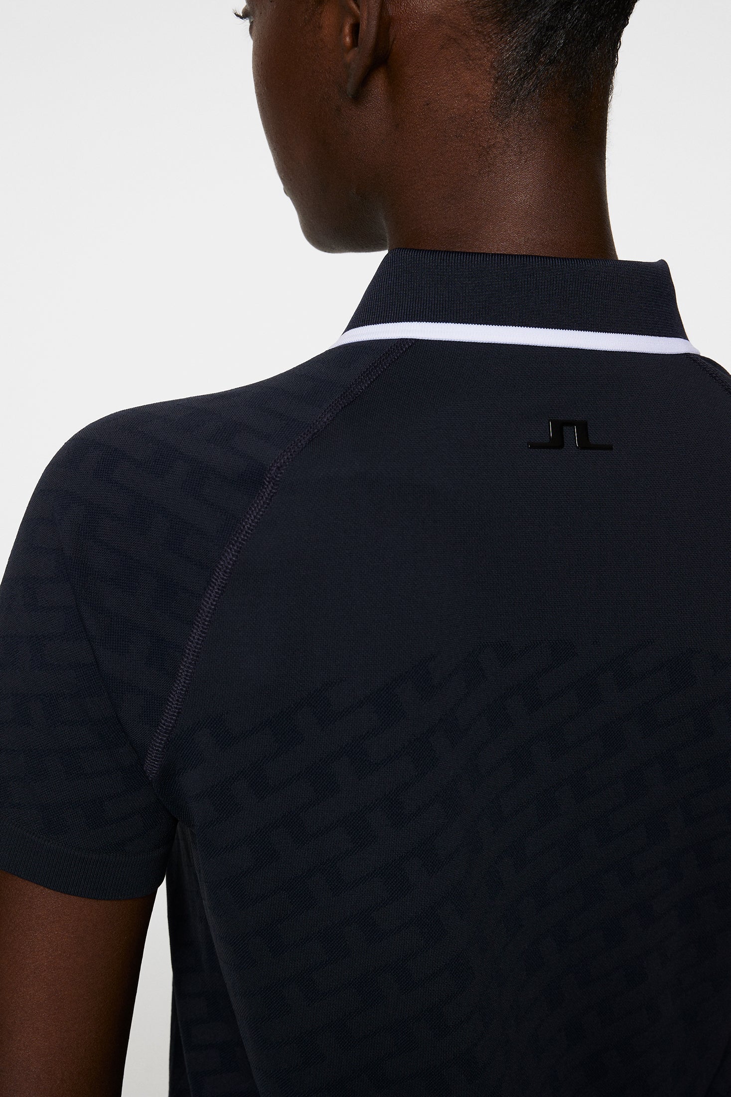 Baily seamless Polo / Tour Geo Jacquard Navy M