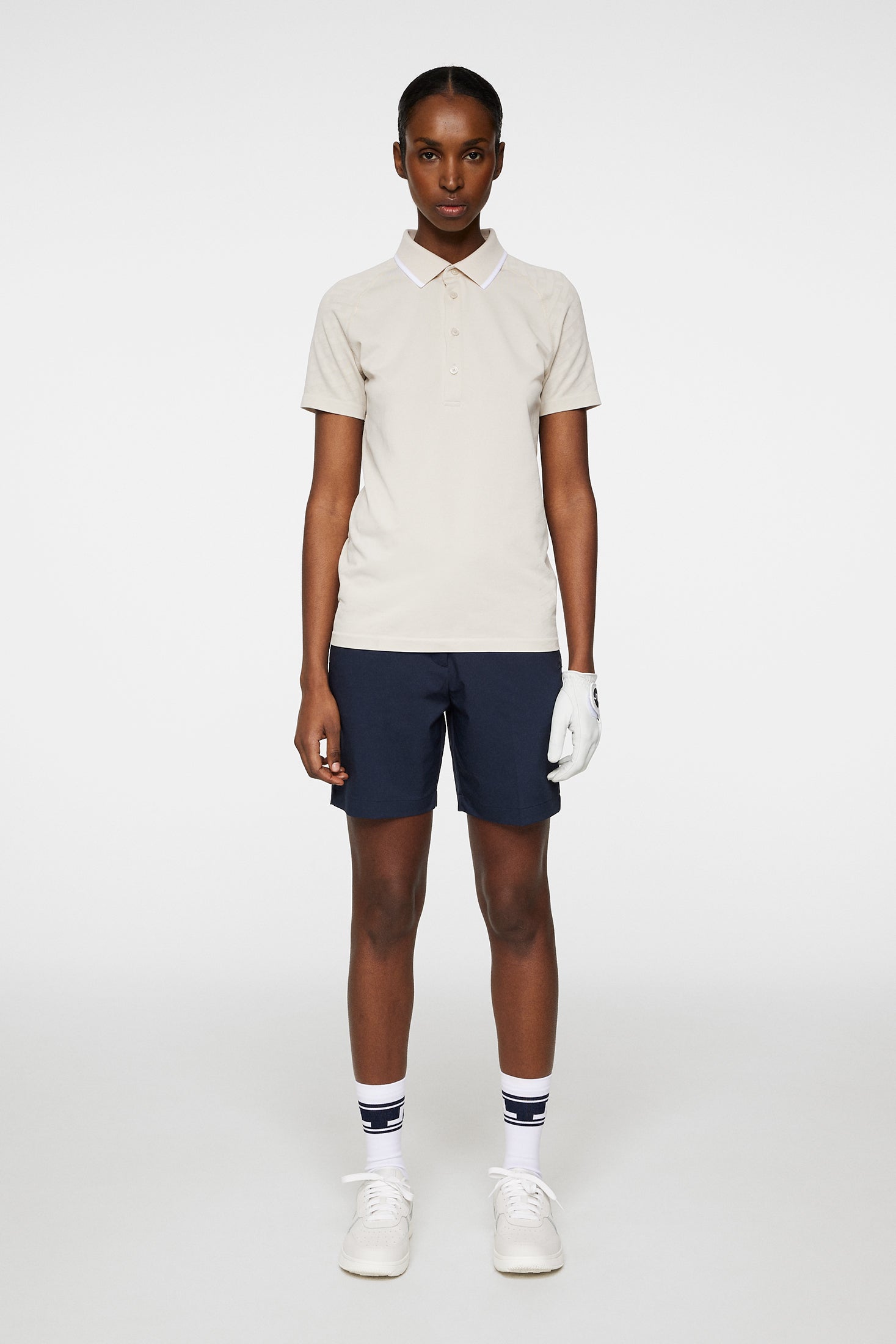 Baily seamless Polo / Tour Geo Jacquard Moonbeam M