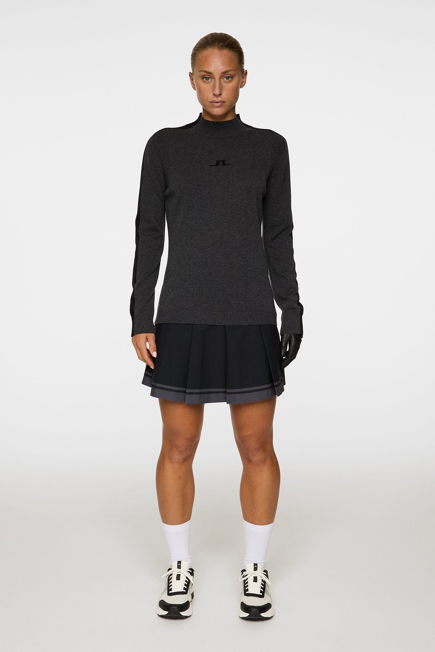 Adeline Knitted Sweater / Dark Grey Melange