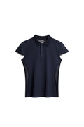 Ana Hybrid Knit Polo Shirt / JL Navy