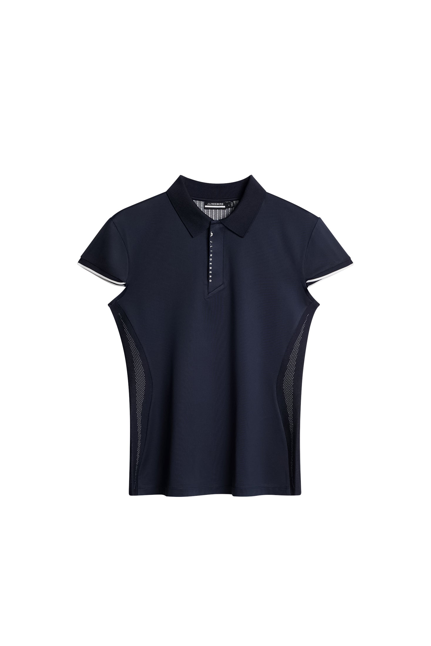 Ana Hybrid Knit Polo Shirt / JL Navy