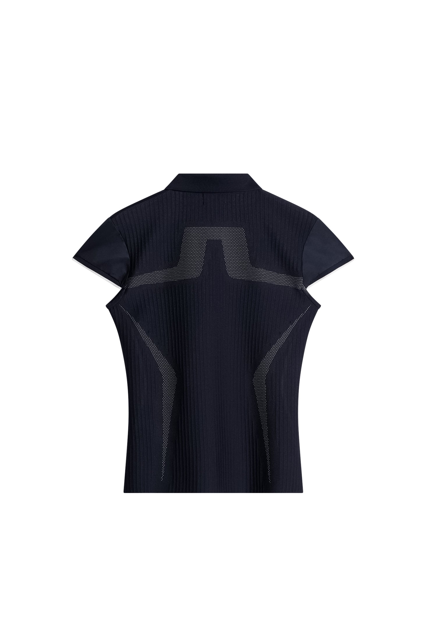 Ana Hybrid Knit Polo Shirt / JL Navy
