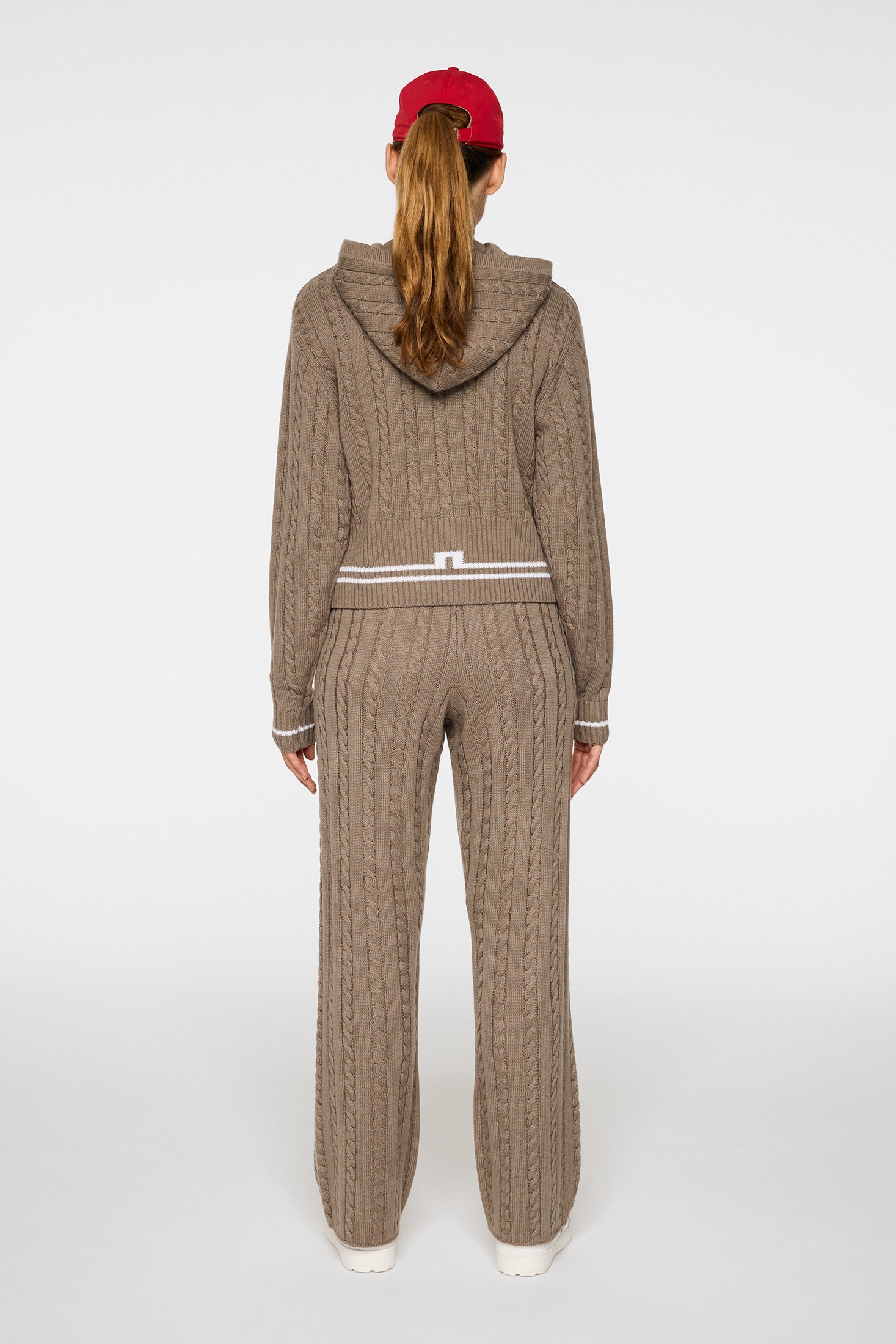 Kiana Cable Knit Wool Pant / Brindle