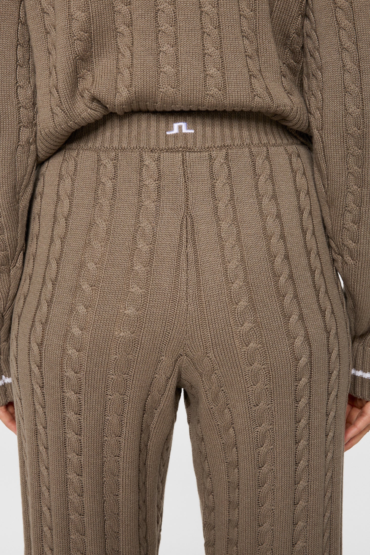 Kiana Cable Knit Wool Pant / Brindle