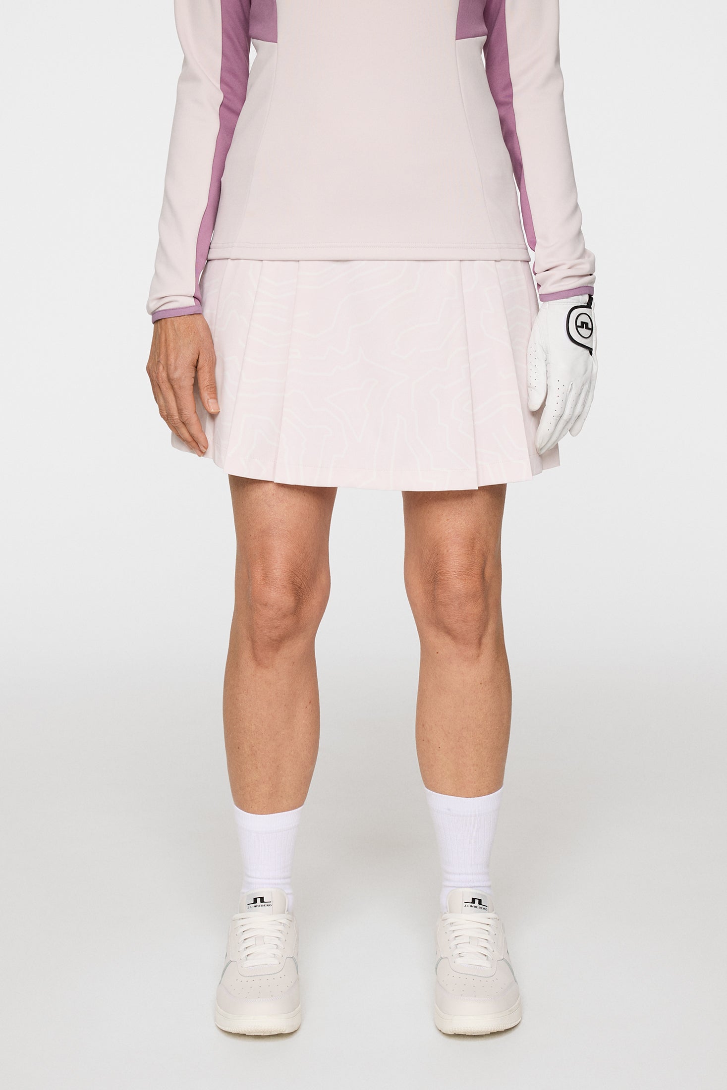 Alesia Print Skirt / Topo Grey Lilac L