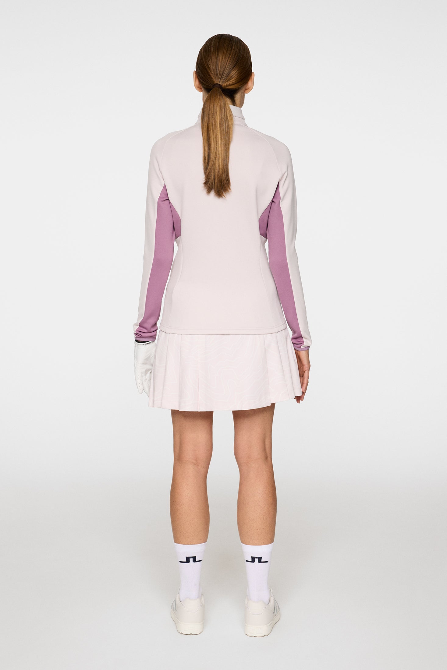 Alesia Print Skirt / Topo Grey Lilac L